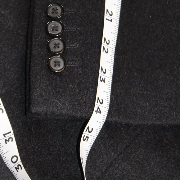 NWOT  $99 Hart Schaffner Marx Charcoal Wool/Cashmere Top Coat Overcoat 40S - Picture 16 of 16